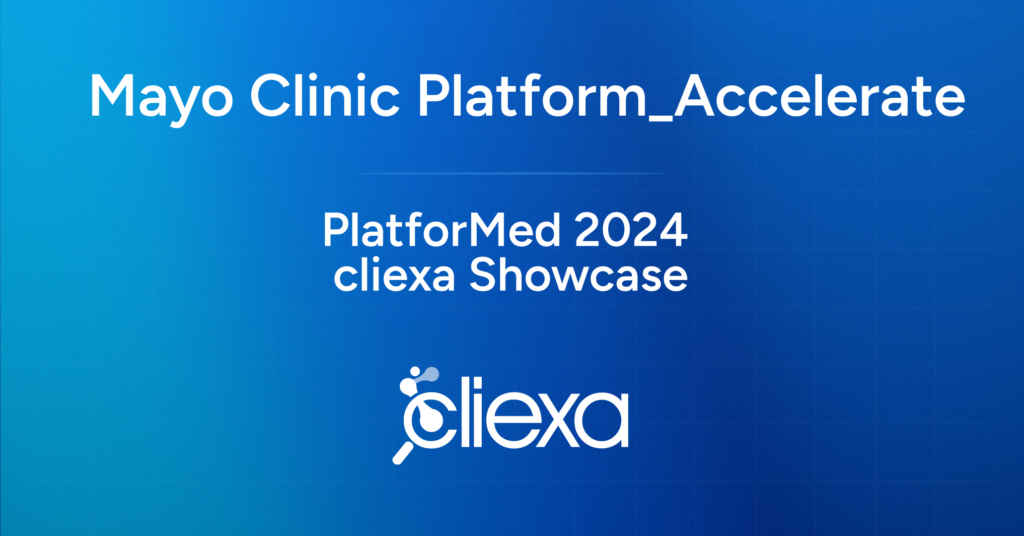 Mayo Clinic Platform Accelerate cliexa showcase